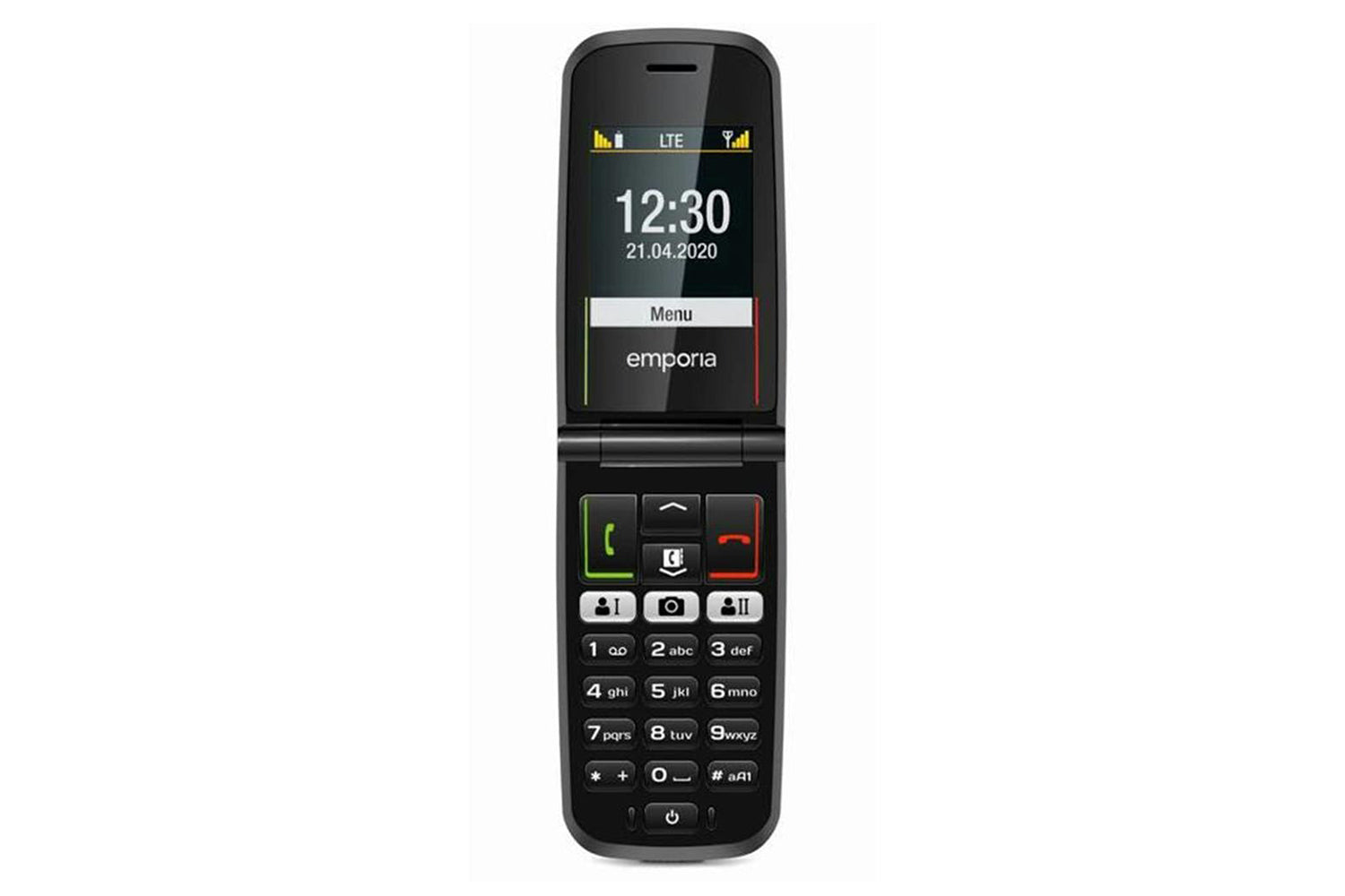 Emporia ACTIVEglam 4G Flip Mobile Phone | Black