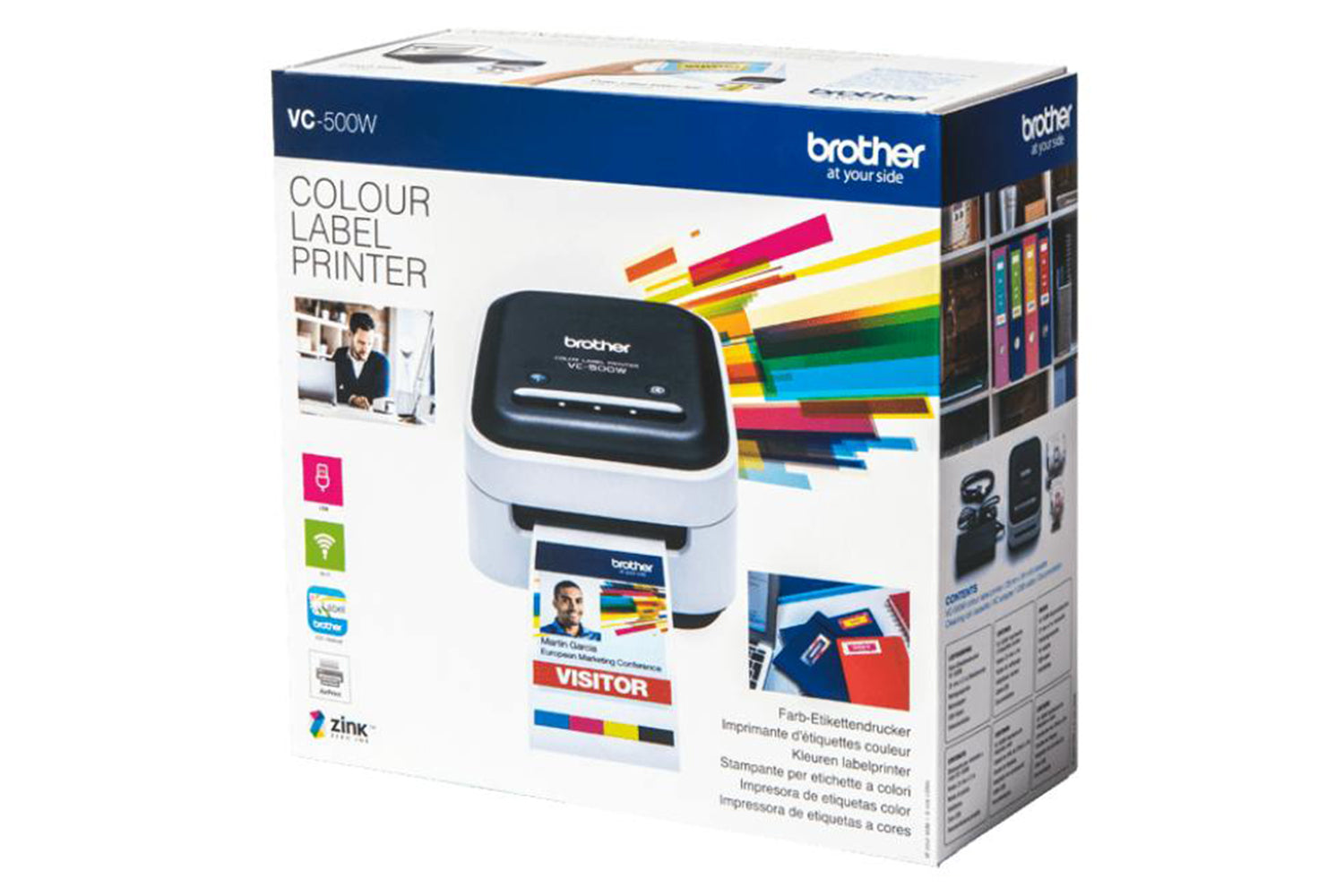 Brother VC-500W Full Colour Label Printer-9