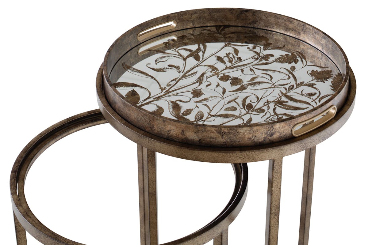 Vela Tray Table | Gold | Set of 2-5