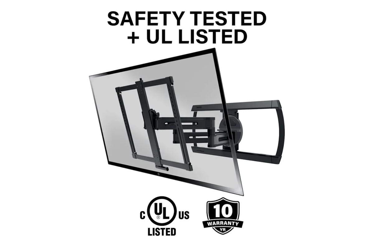 Sanus Advanced Full-Motion 4D Shift for TV Wall Mount 42" – 90" TVs | VLF928-B2-15