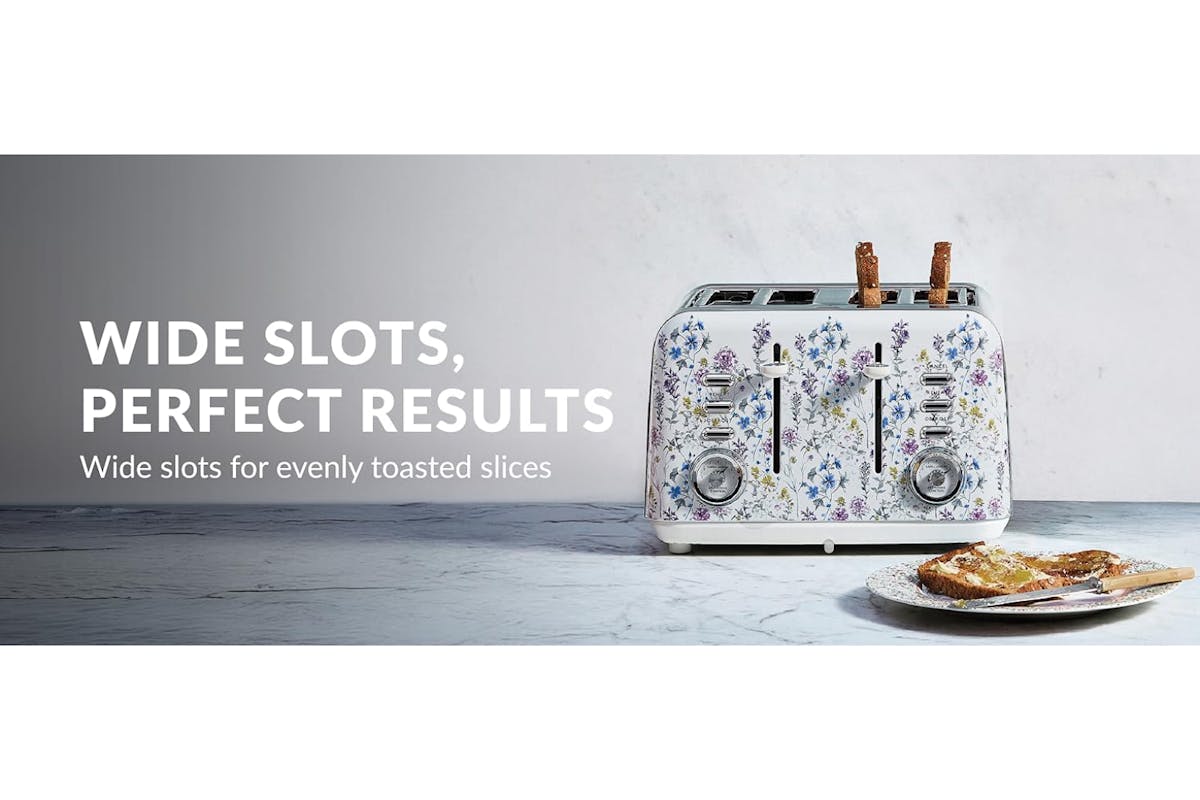 Laura Ashley Wild Meadow 4 Slice Toaster | VQSBT583LAWM-9