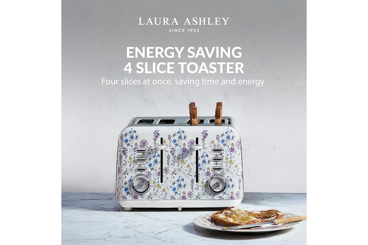 Laura Ashley Wild Meadow 4 Slice Toaster | VQSBT583LAWM-3