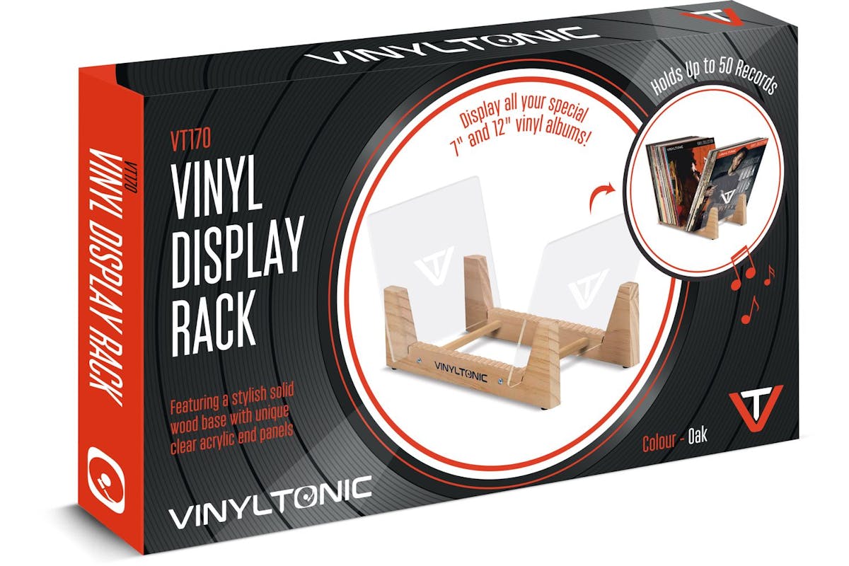 Vinyl Tonic Vinyl Display Rack Oak-2
