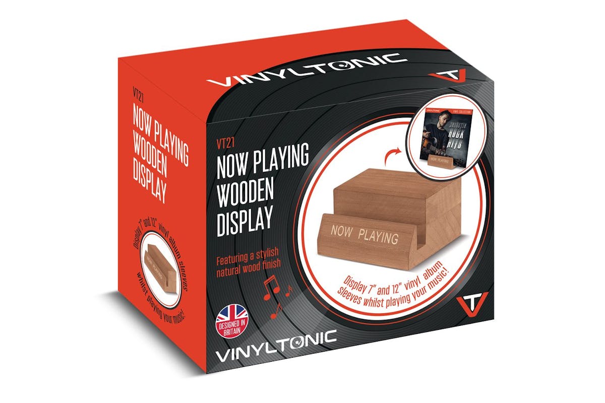 Vinyl Tonic Now Playing Wooden Stand-3