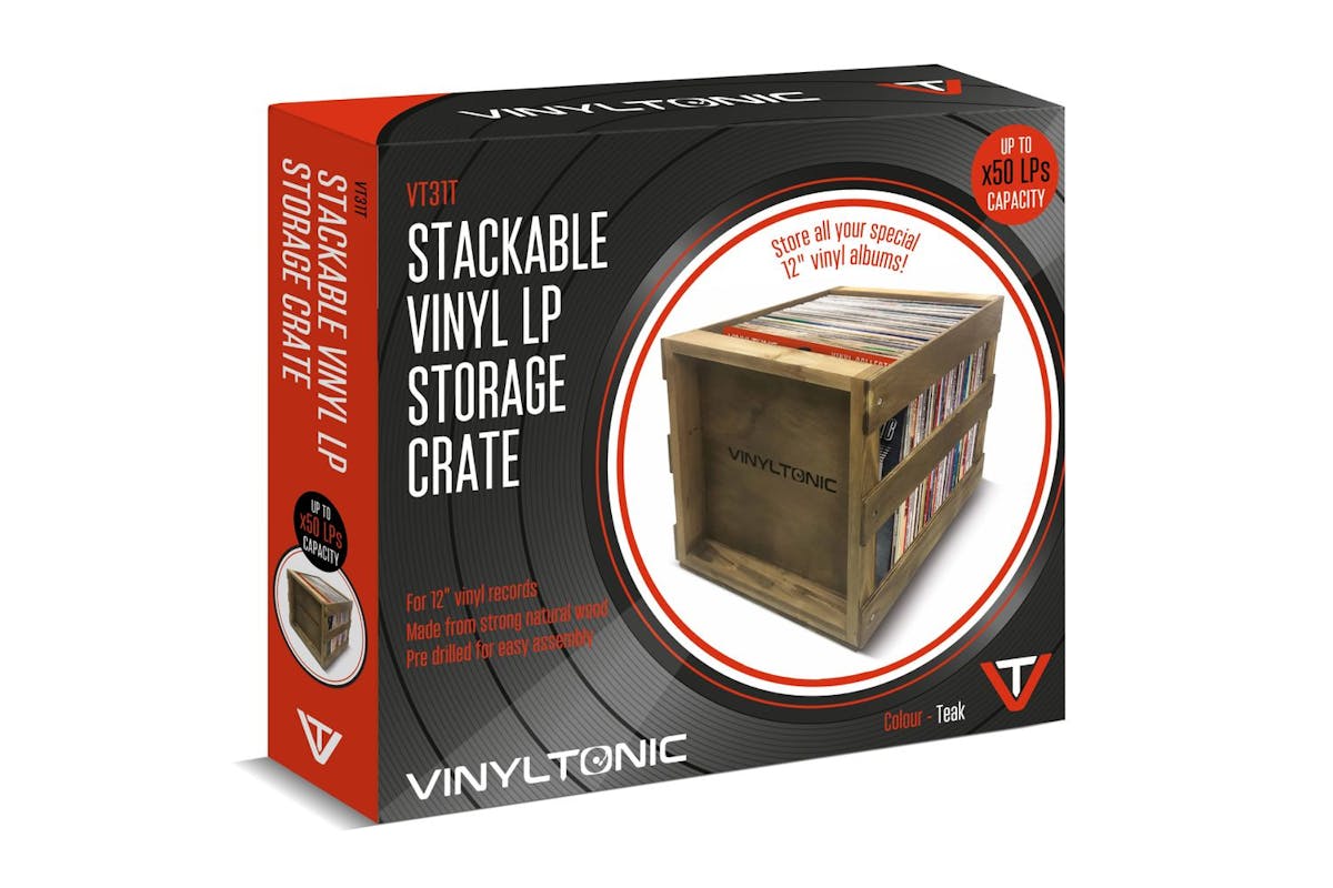 Vinyl Tonic Stackable Vinyl Lp Storage Crate-2