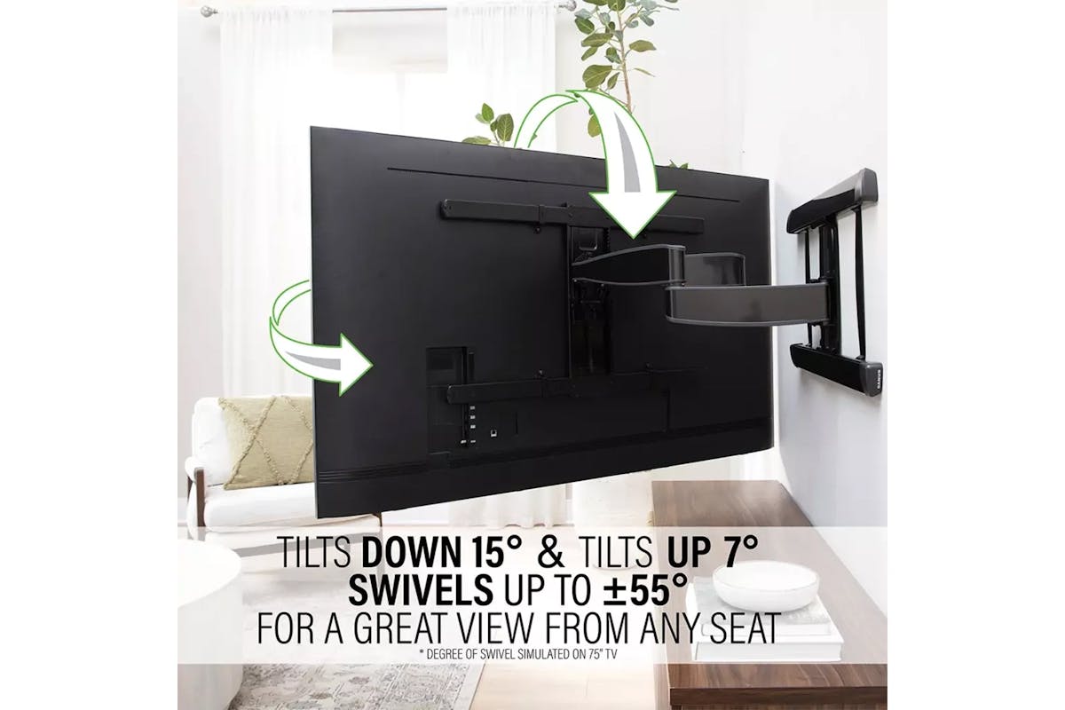 Sanus Advanced XL Full-Motion Premium TV Wall Mount for 65" - 100" TVs | VXF830-B2-3