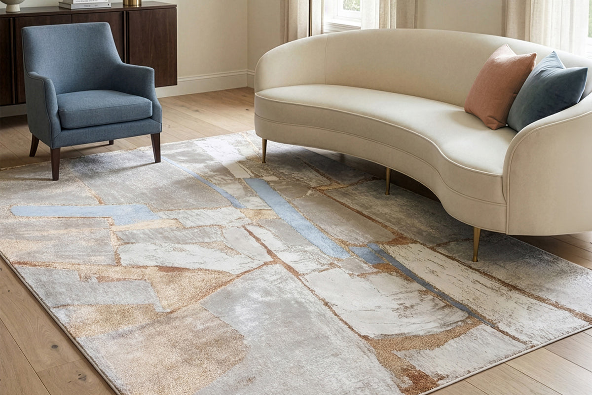 Vanta Abstract Rug | Beige/Natural | 160 x 230 cm-2