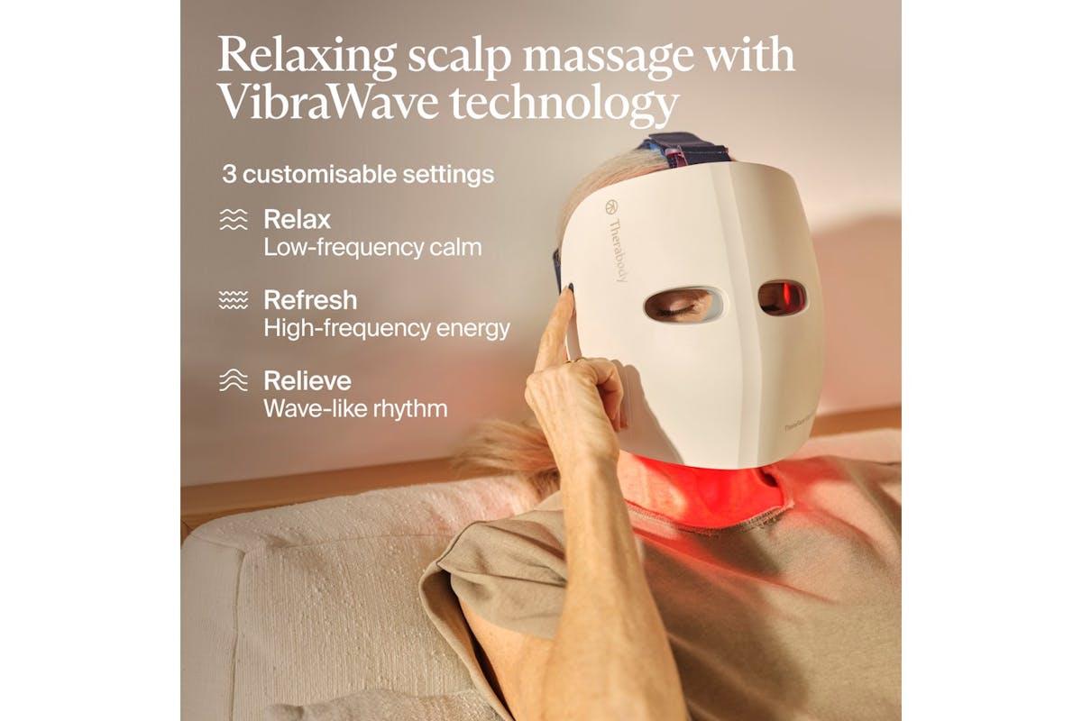 Therabody TheraFace Mask Glo - Cordless LED Skincare Mask with Relaxing Massage | TF0004349-3A20-10