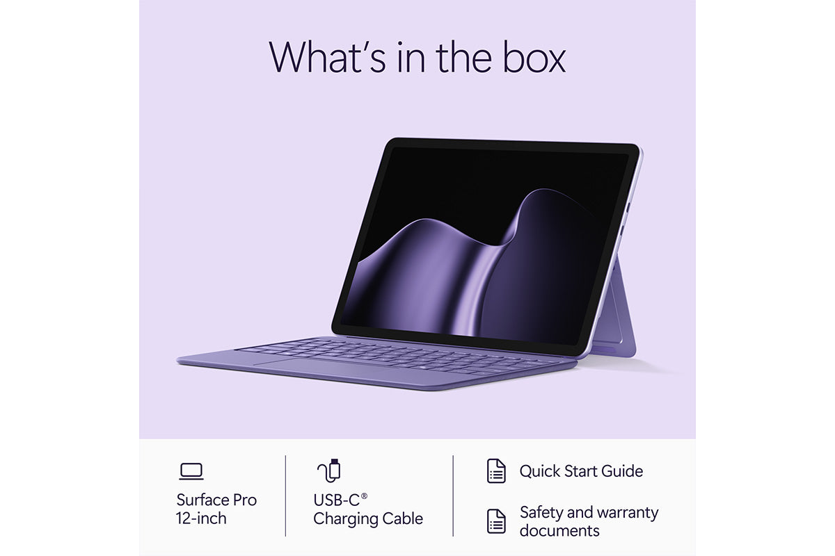 Microsoft Surface pro 12" | Copilot+ PC | Snapdragon X2 Plus | 16GB | 256GB | Violet-17