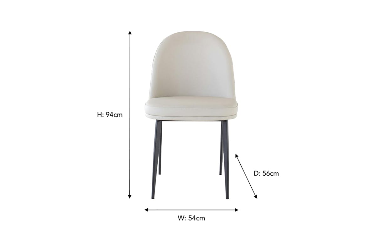 Lantine Dining Chair | Leather | Natural-4