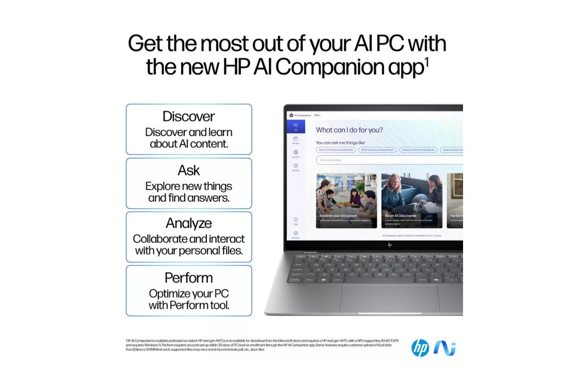 HP 14" OmniBook X Laptop AI PC | 16GB | 1TB |Silver-5