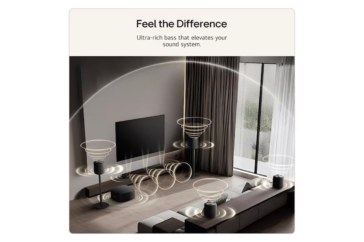 LG Sound Suite W7 Wireless Subwoofer for Immersive Deep Bass | W7.AGBRLLK-5