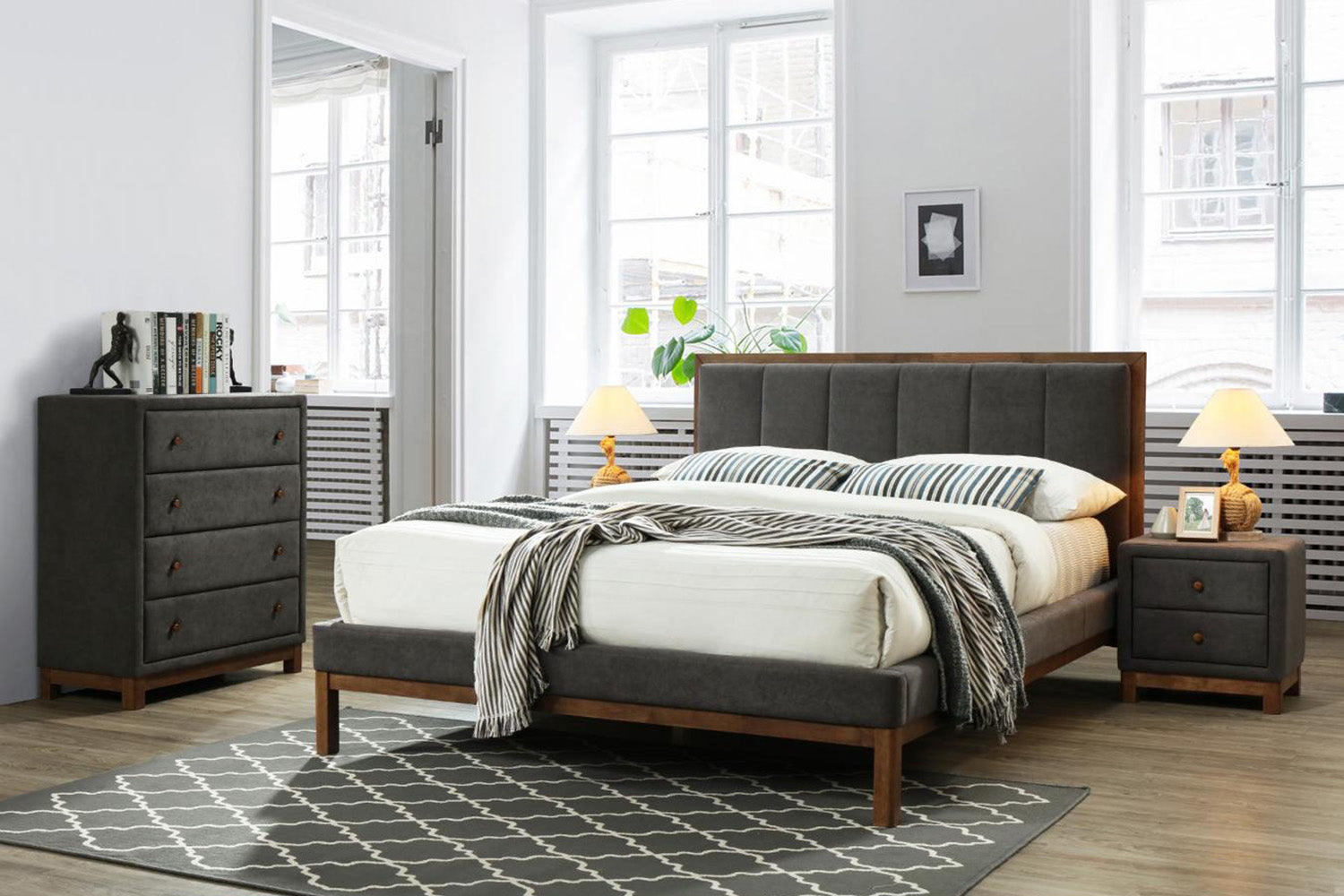 Wallace Bedside Table | 2 Drawer-2