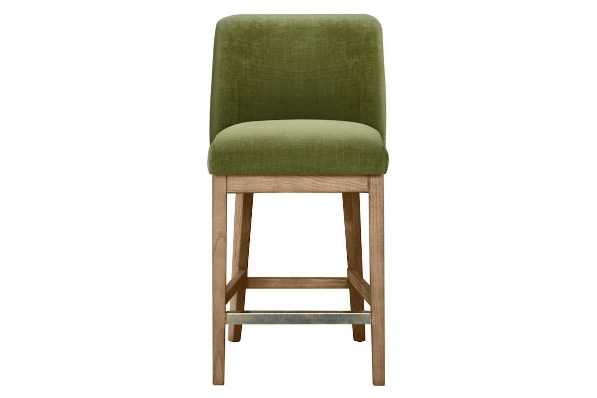 Walter Counter Stool | Fabric | Green