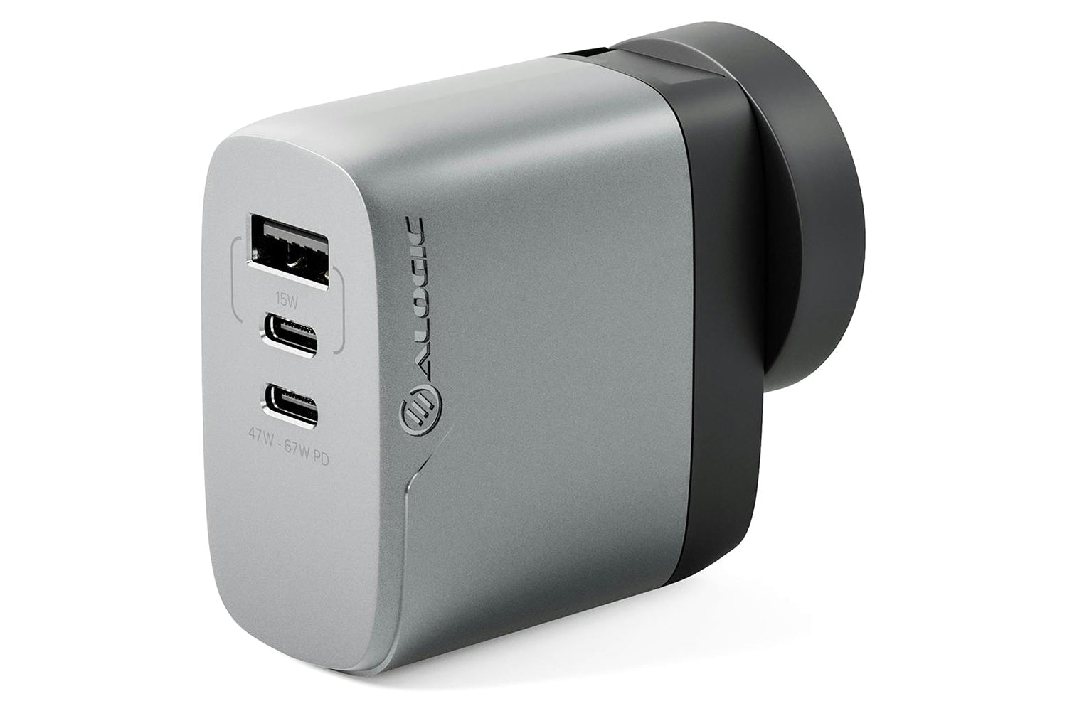 Alogic 67W 3 Port Rapid Power Multi-Country Travel Gan Charger-4