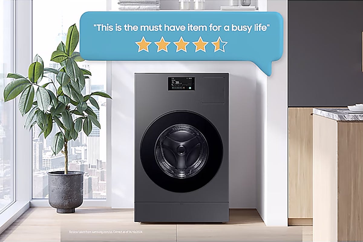 Samsung Bespoke 18/11kg Freestanding Washer Dryer | WD18DB8995BZT1-3