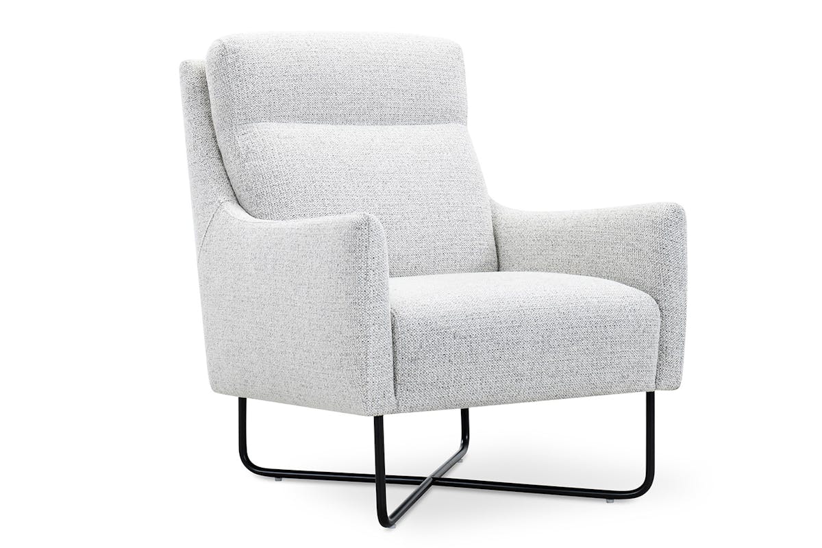 Wendy Accent Chair | Fabric | White-3