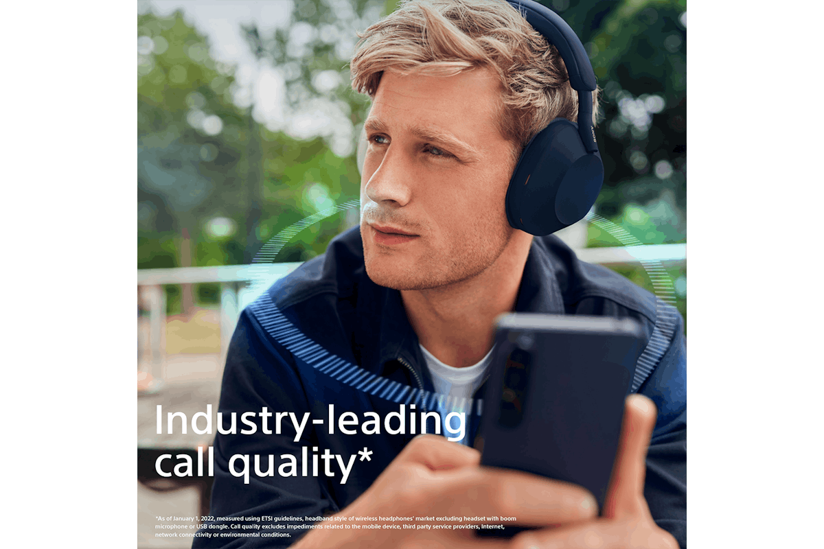 Sony WH-1000XM5 Over-Ear Wireless Noise Cancelling Headphones | Midnight Blue-9