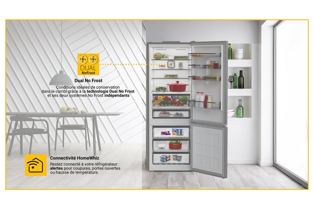 Whirlpool Freestanding American Fridge Freezer | WHG26574WXK5UK-7