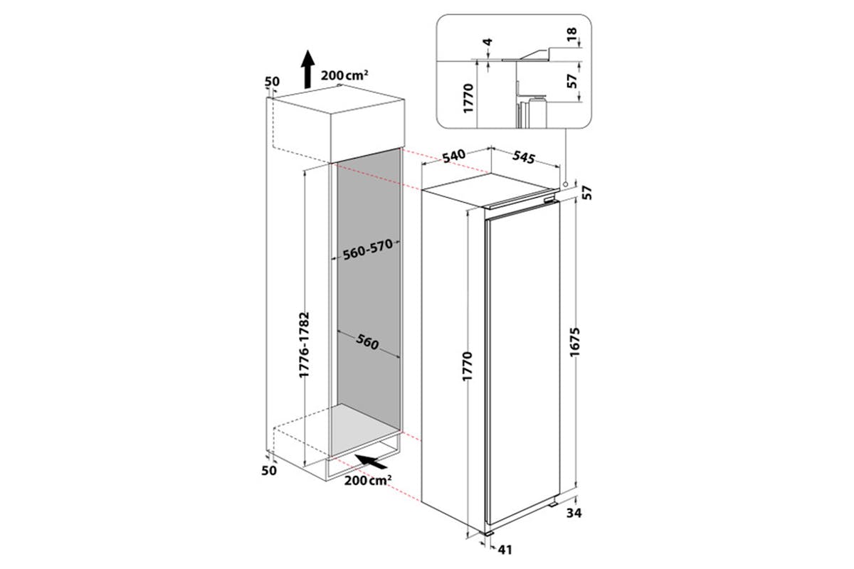 Whirlpool Integrated Fridge | WHSD18A033C1-8