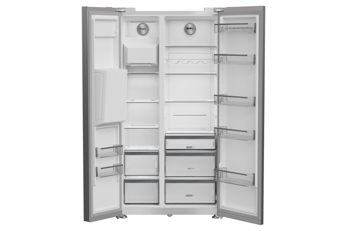 Whirlpool Freestanding American Fridge Freezer | WHG26573WX4UK-2