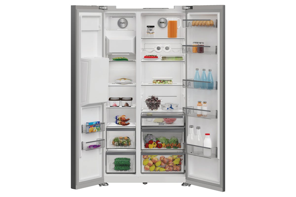 Whirlpool Freestanding American Fridge Freezer | WHG26573WX4UK-4