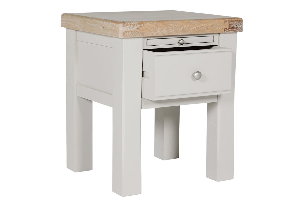 Winnie Lamp Table | White/Natural-6