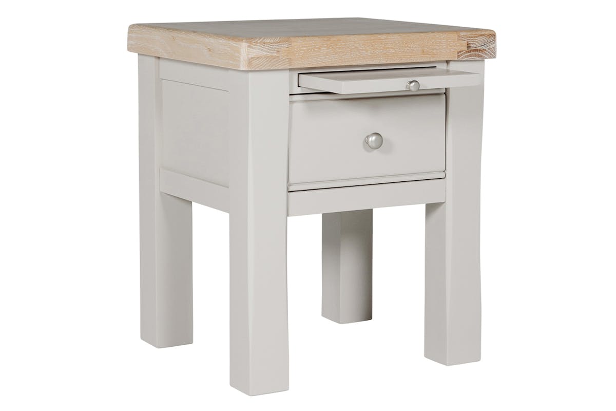 Winnie Lamp Table | White/Natural-7