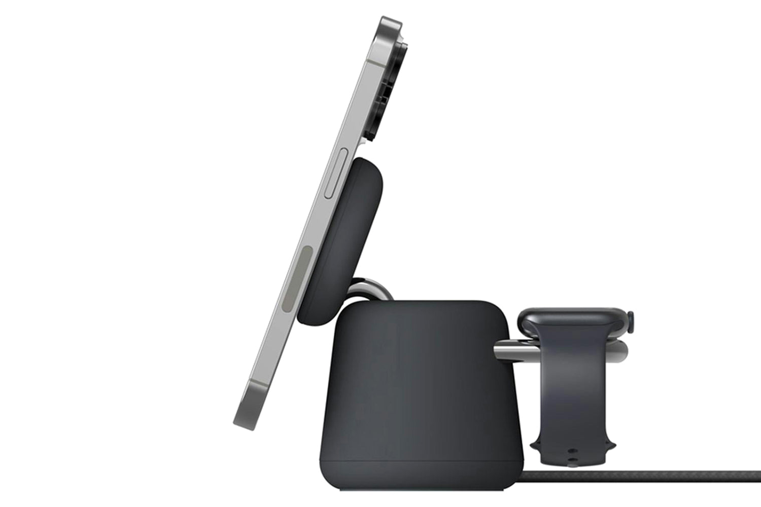 Belkin BoostCharge Pro 15W 2-in-1 Wireless Charging Dock with MagSafe | Black-3