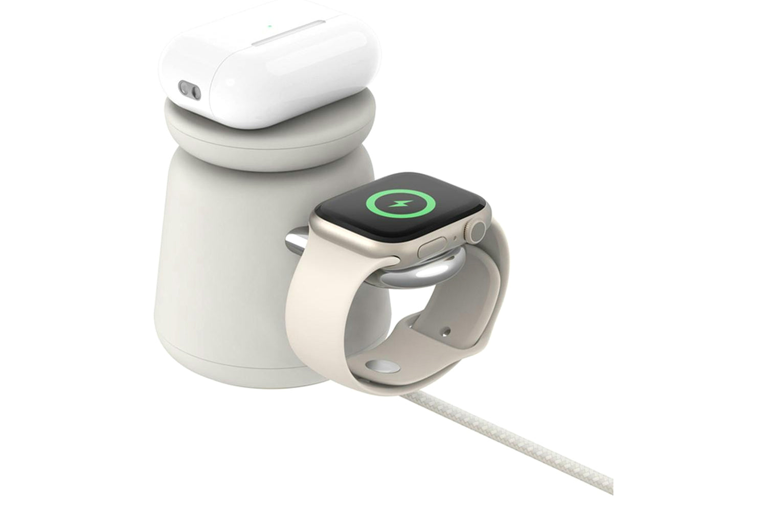 Belkin BoostCharge Pro 15W 2-in-1 Wireless Charging Dock with MagSafe | White-4