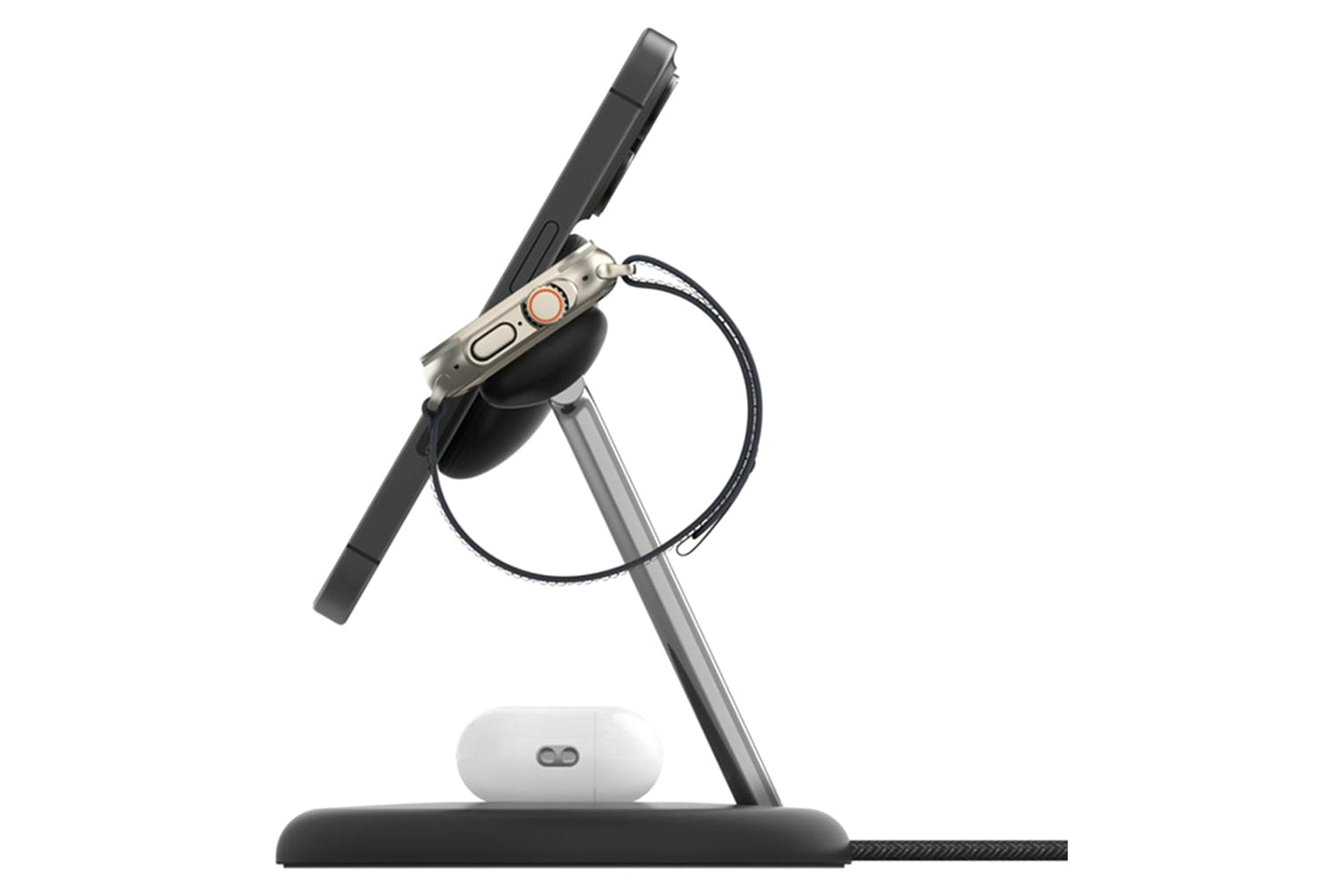 Belkin BoostCharge Pro 3-in-1 Magnetic Wireless Charging Stand with Qi2 | Black-5
