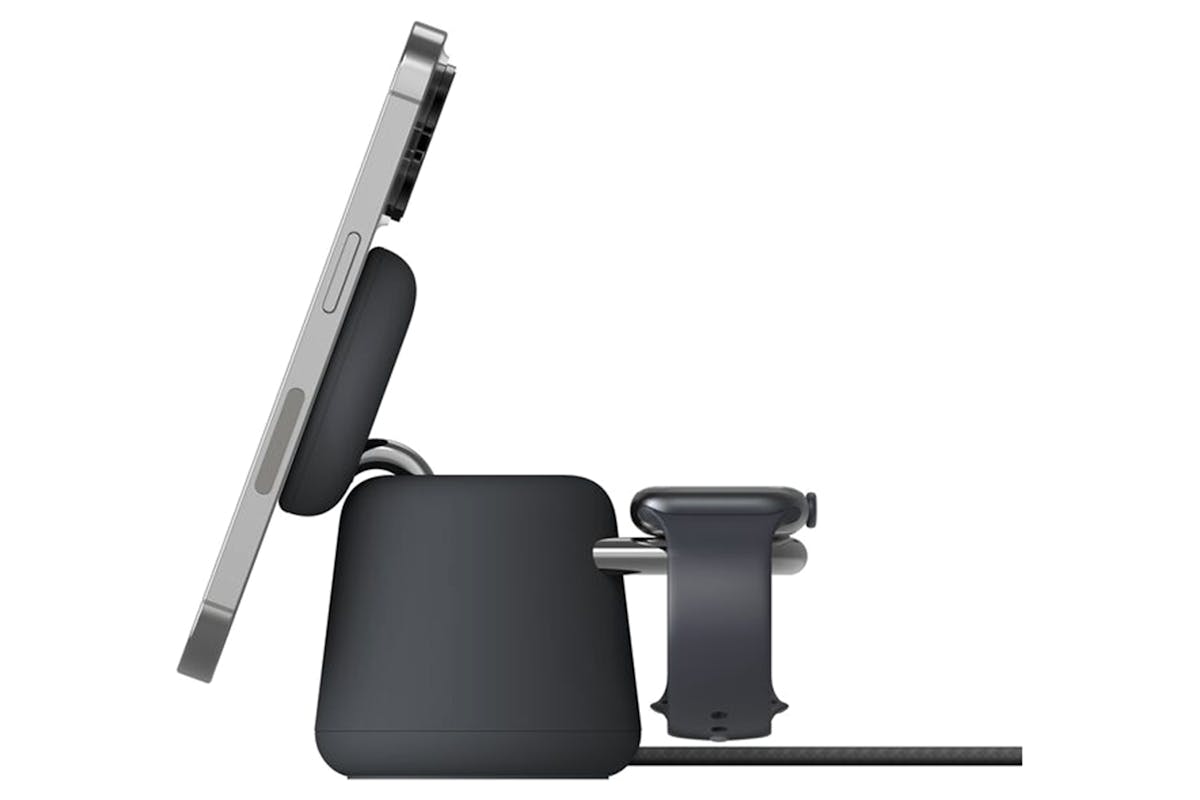 Belkin BoostCharge Pro 15W 2-in-1 Wireless Charging Dock with Qi2 | Charcoal-3