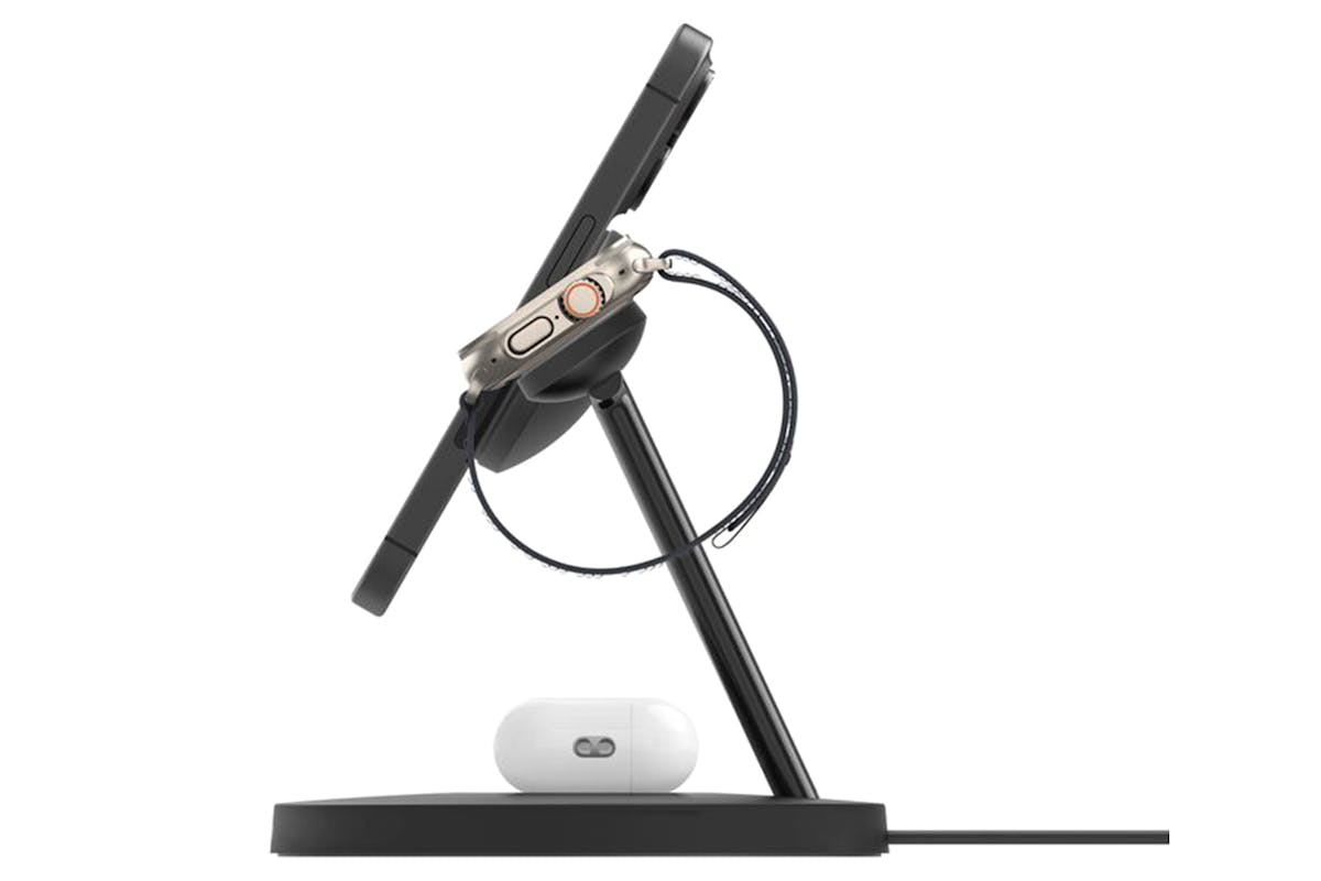 Belkin BoostCharge Pro 15W 3-in-1 Magnetic Wireless Charging Stand with Qi2 | Black-3