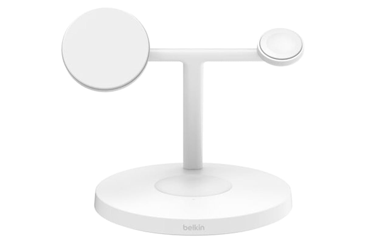 Belkin BoostCharge Pro 15W 3-in-1 Magnetic Wireless Charging Stand with Qi2 | White-4