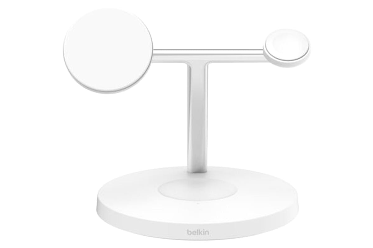 Belkin BoostCharge Pro 15W 3-in-1 Magnetic Wireless Charging Stand with Qi2 | White-7