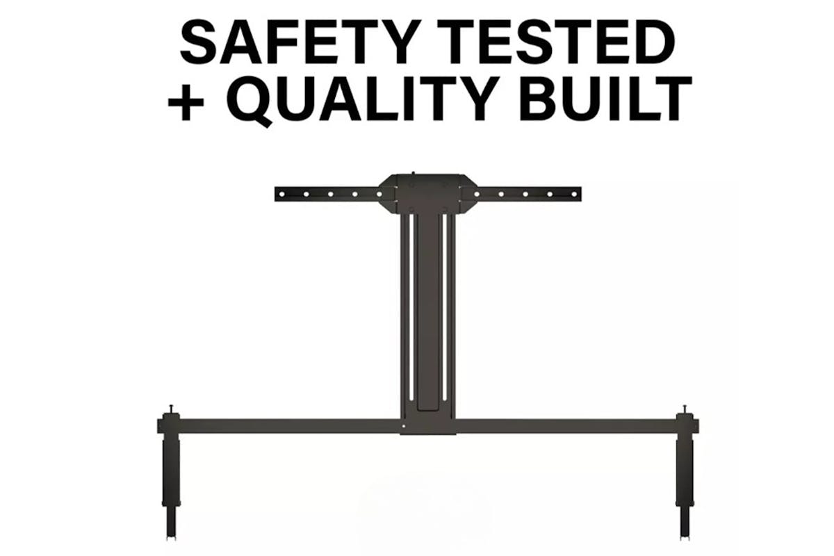 Sanus 50"– 90" TV Soundbar Mount | WSBSBTV1-B2-14