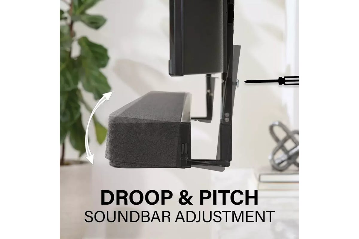 Sanus 50"– 90" TV Soundbar Mount | WSBSBTV1-B2-7