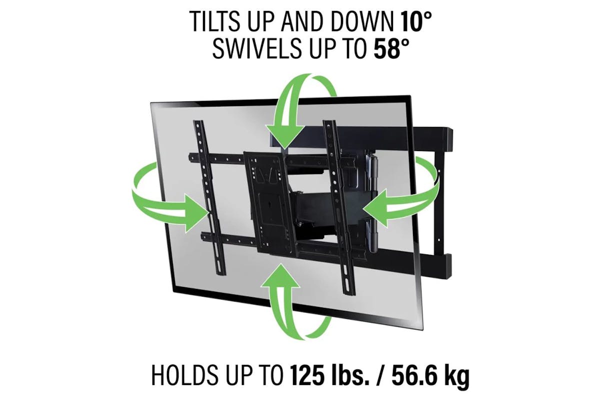 Sanus Elite Super Slim Full-Motion TV Mount for 40"-90" TVs | VLFS820-B2-4