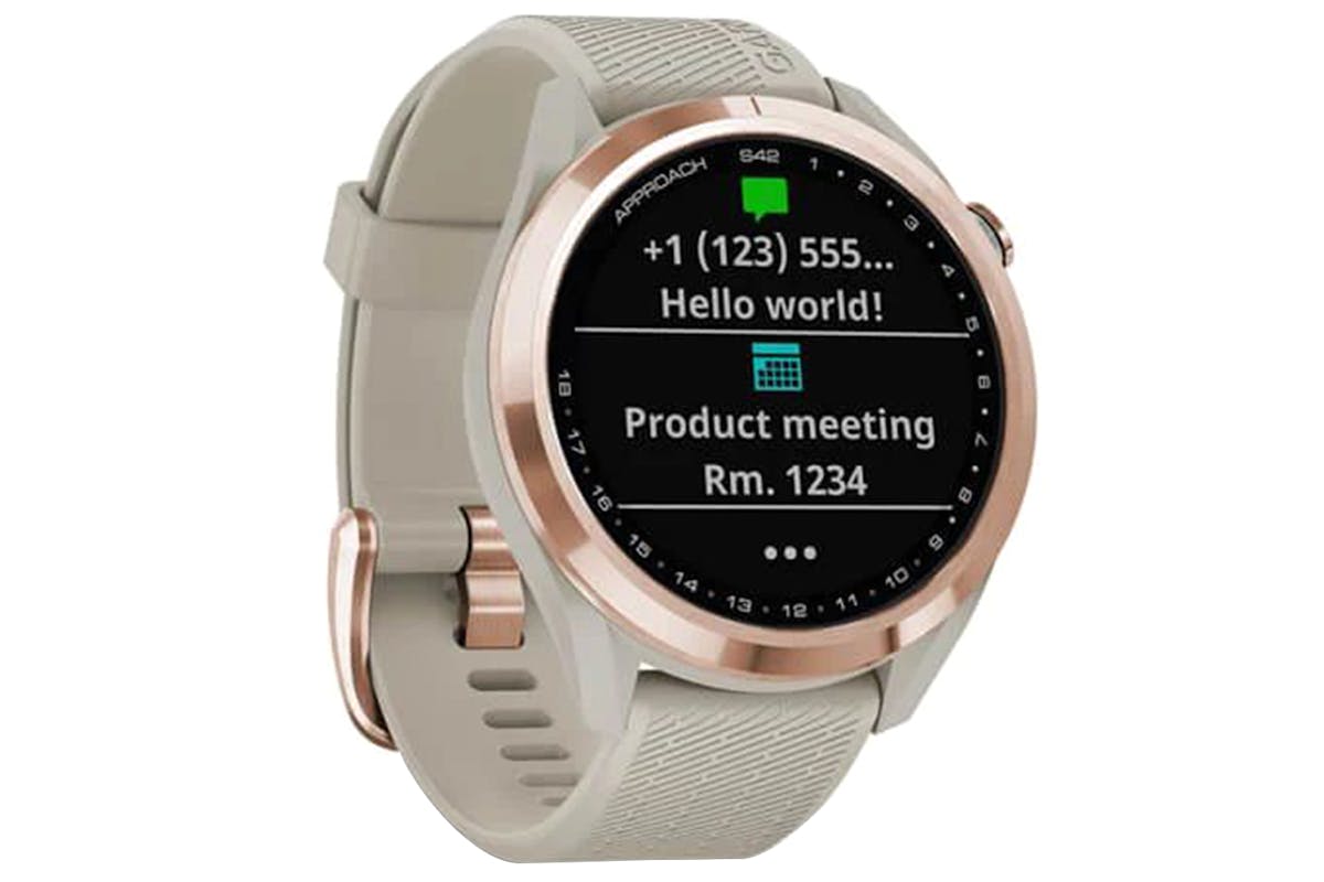 Garmin Approach S42 Light Sand Band | Rose Gold-3