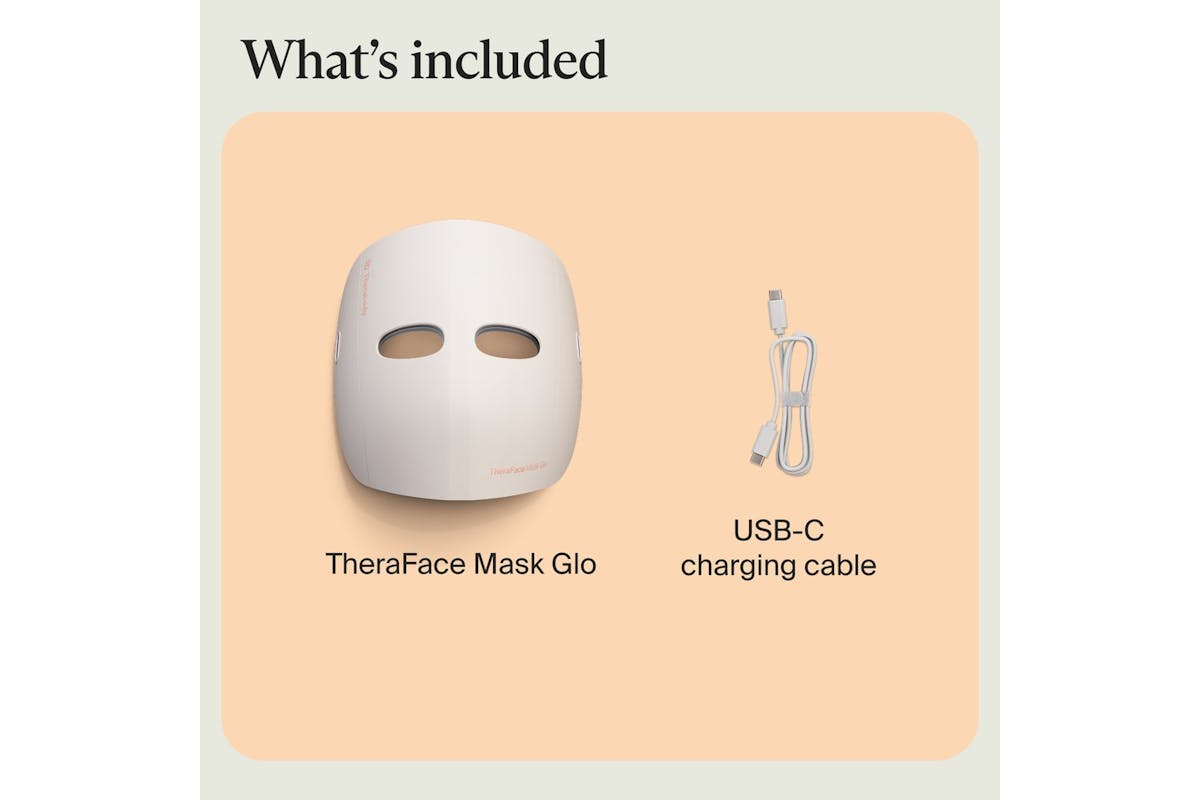 Therabody TheraFace Mask Glo - Cordless LED Skincare Mask with Relaxing Massage | TF0004349-3A20-11