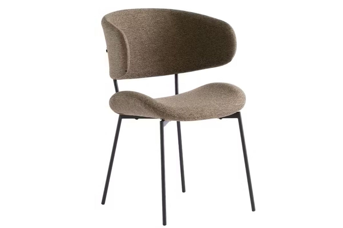 Willow Dining Chairs | Fabric| Olive Green | Set of 2-2