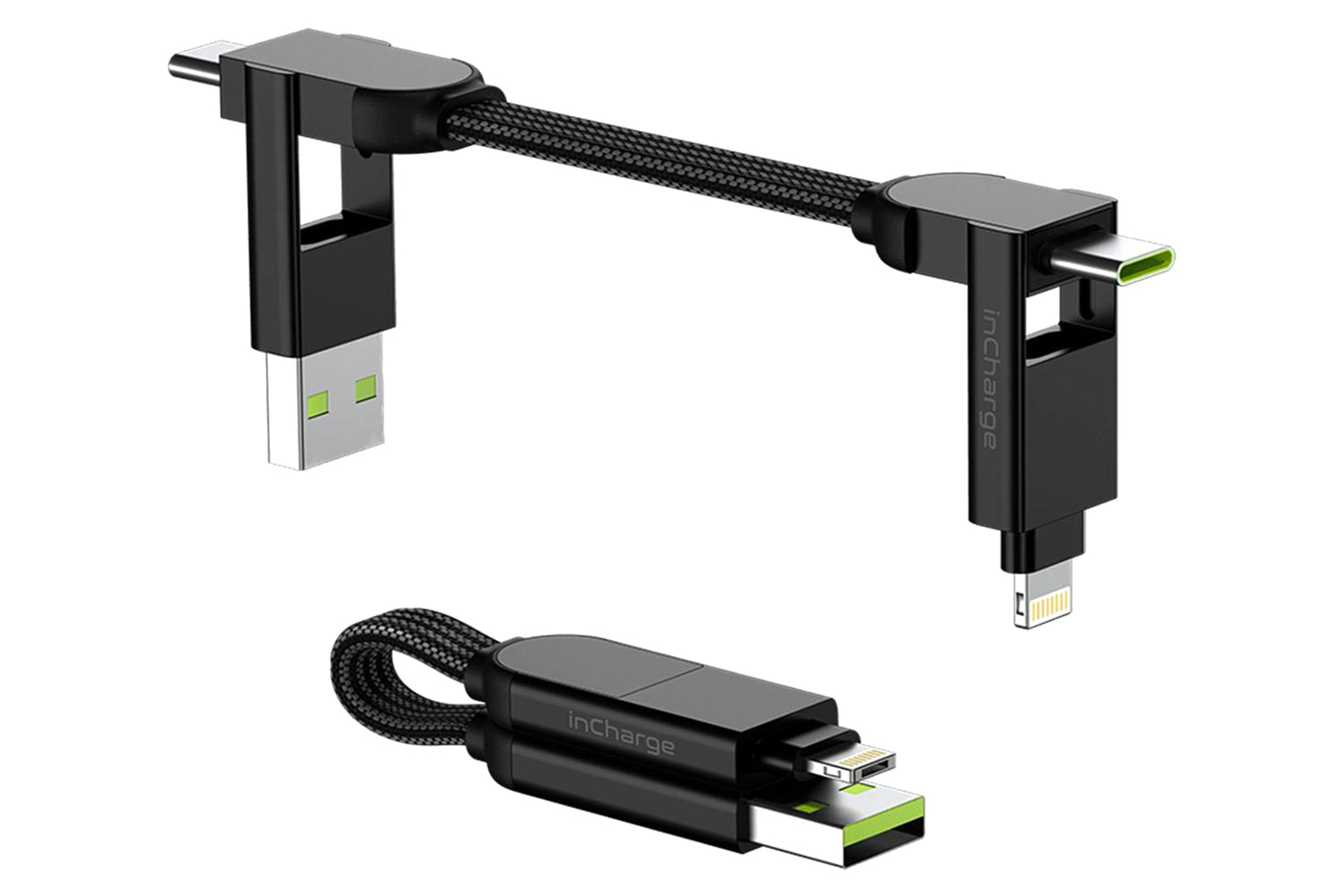 Rolling Square InCharge X Cable | Lava Black-12