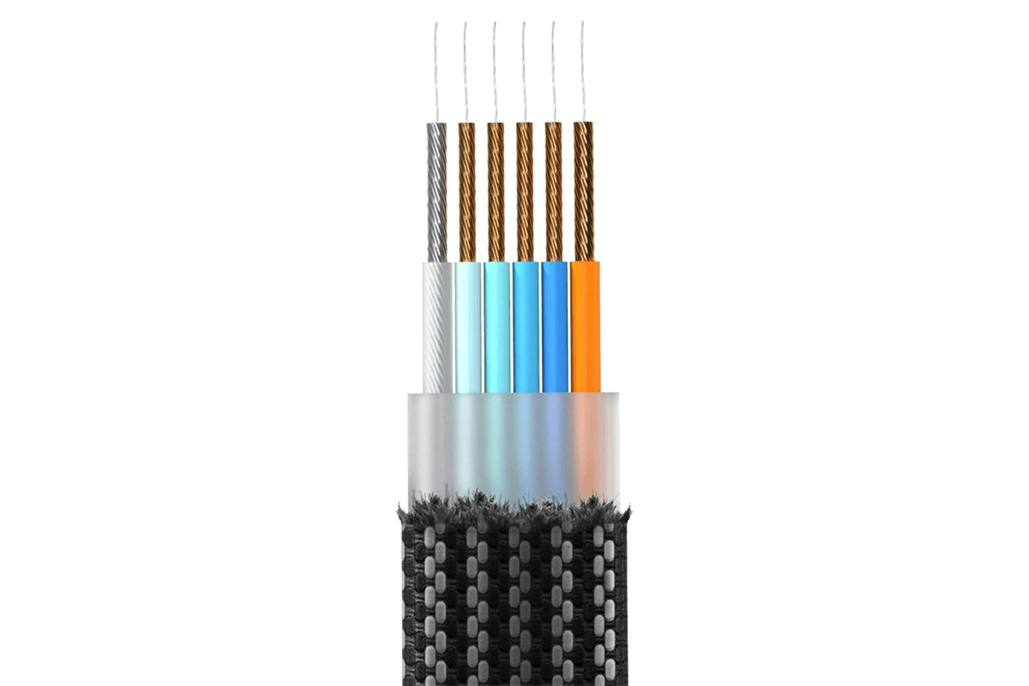 Rolling Square InCharge X Cable | Lava Black-13