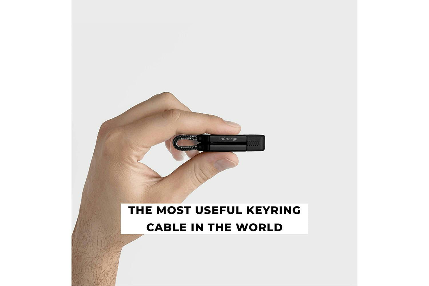 Rolling Square InCharge X Cable | Lava Black-5
