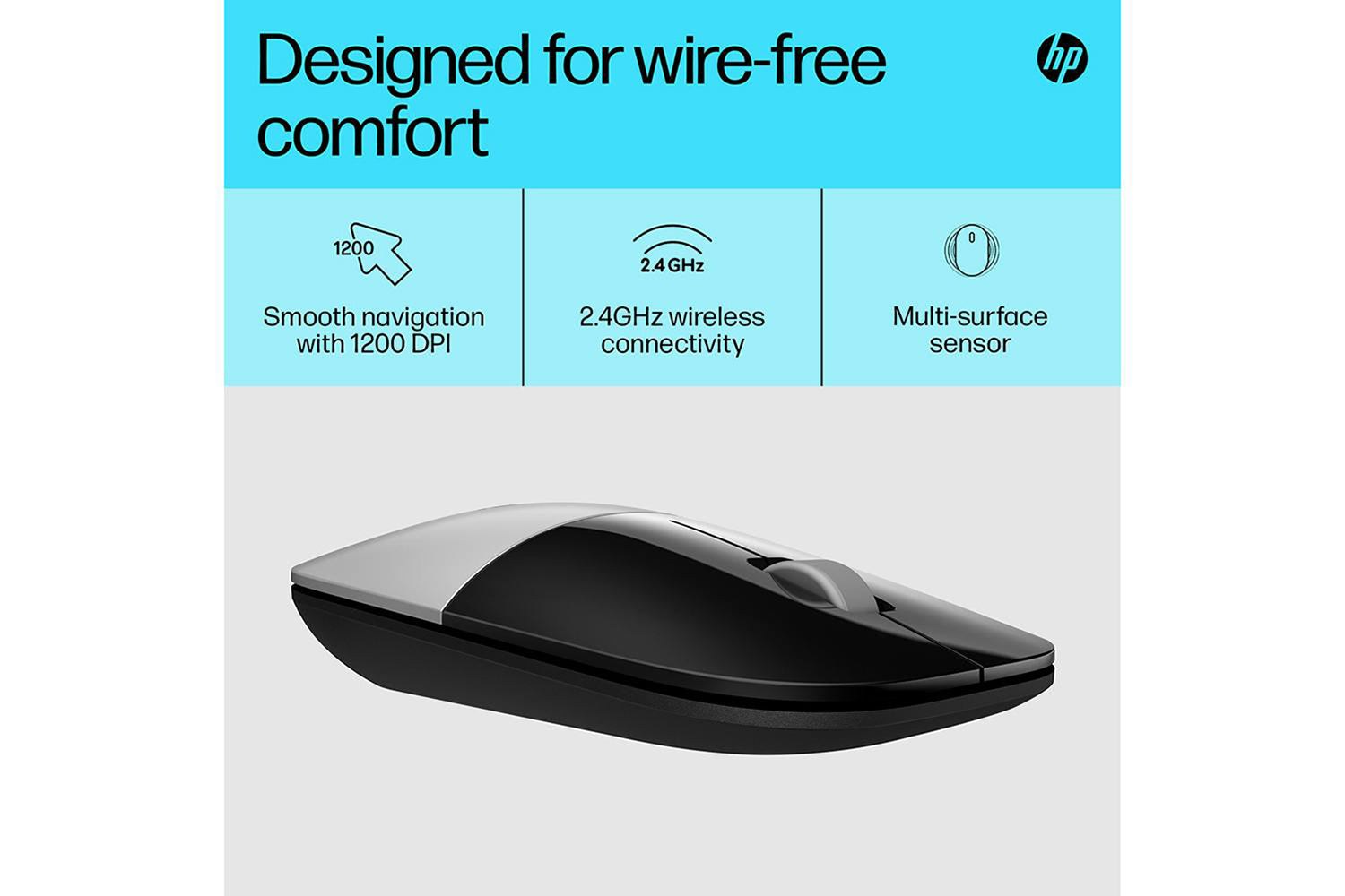 HP Z3700 Wireless Mouse | Silver-3