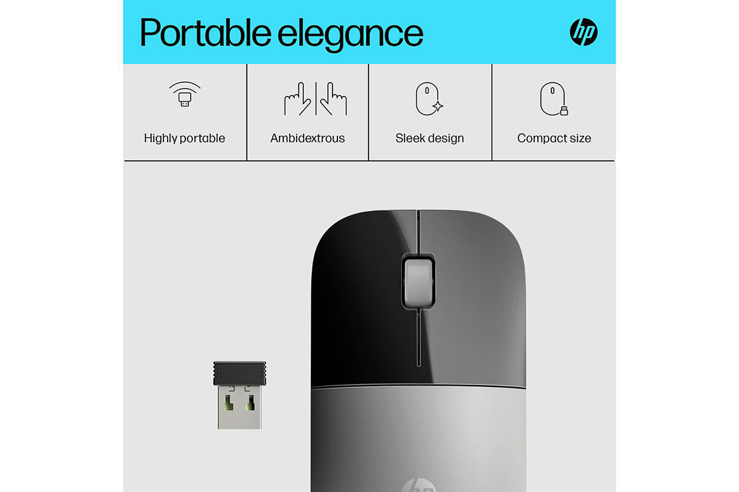 HP Z3700 Wireless Mouse | Silver-4