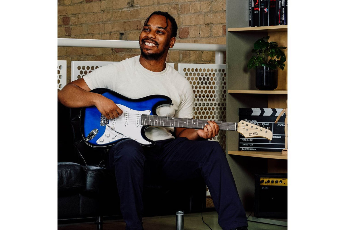 3rd Avenue Electric Guitar Pack - Blueburst-5