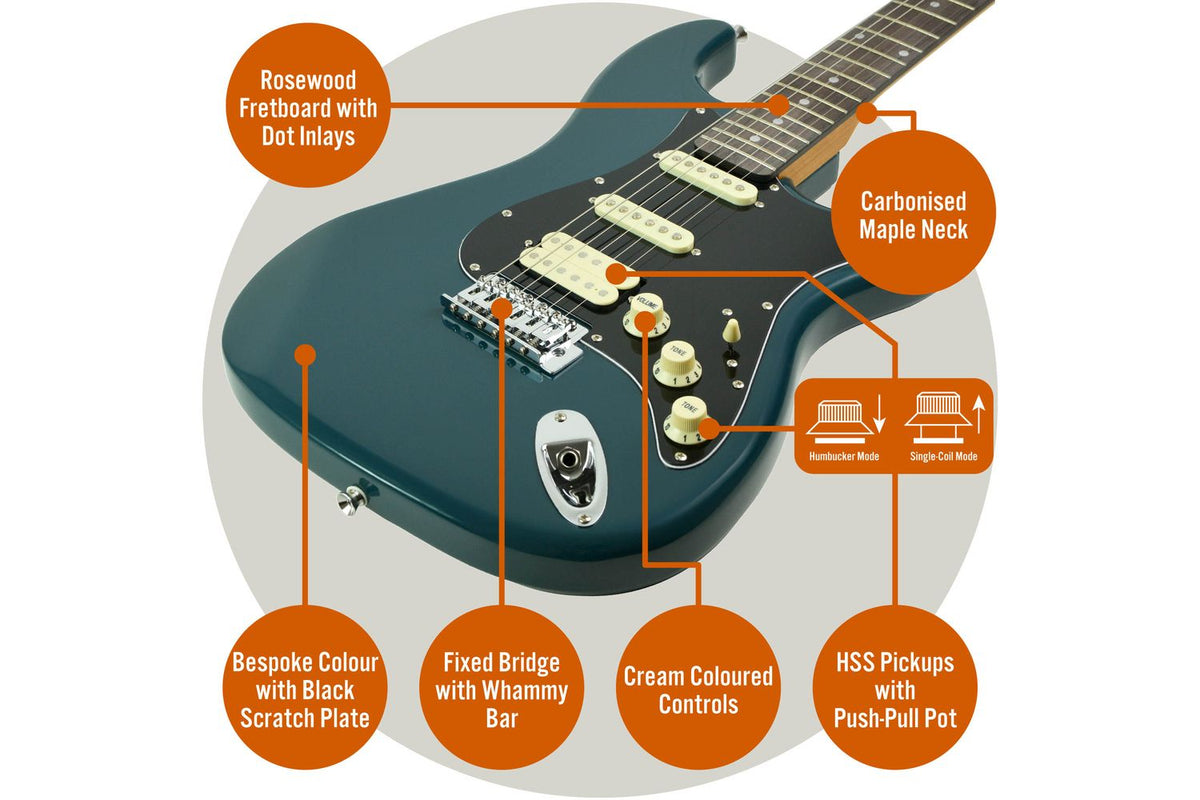 3rd Avenue Stateside Series Electric Guitar Pack - Delt-4