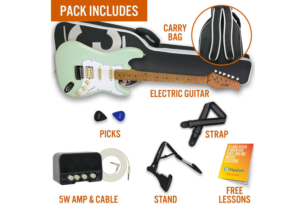 3rd Avenue Stateside Series Electric Guitar Pack - Libe-3