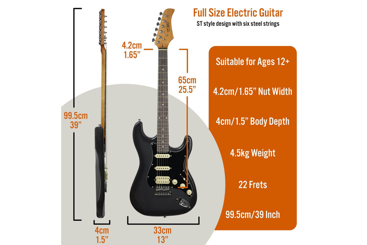 3rd Avenue Stateside Series Electric Guitar Pack - Rush-2